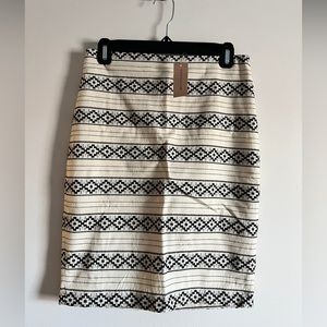 Ann Taylor Printed Pencil Skirt, New